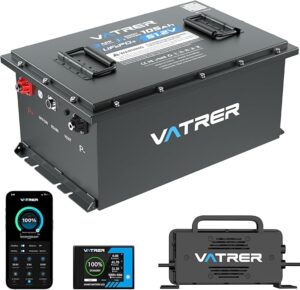 1. VATRER POWER 48V Lithium Golf Cart Battery