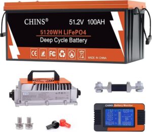 10. CHINS 48V Lithium Golf Cart Battery