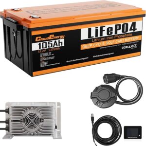 3. Cloudenergy 48V Lithium Golf Cart Battery