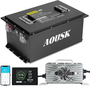7. AOUSK 48V Lithium Golf Cart Battery