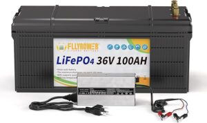 9. FLLYROWER 36 Volt Lithium Trolling Motor Battery